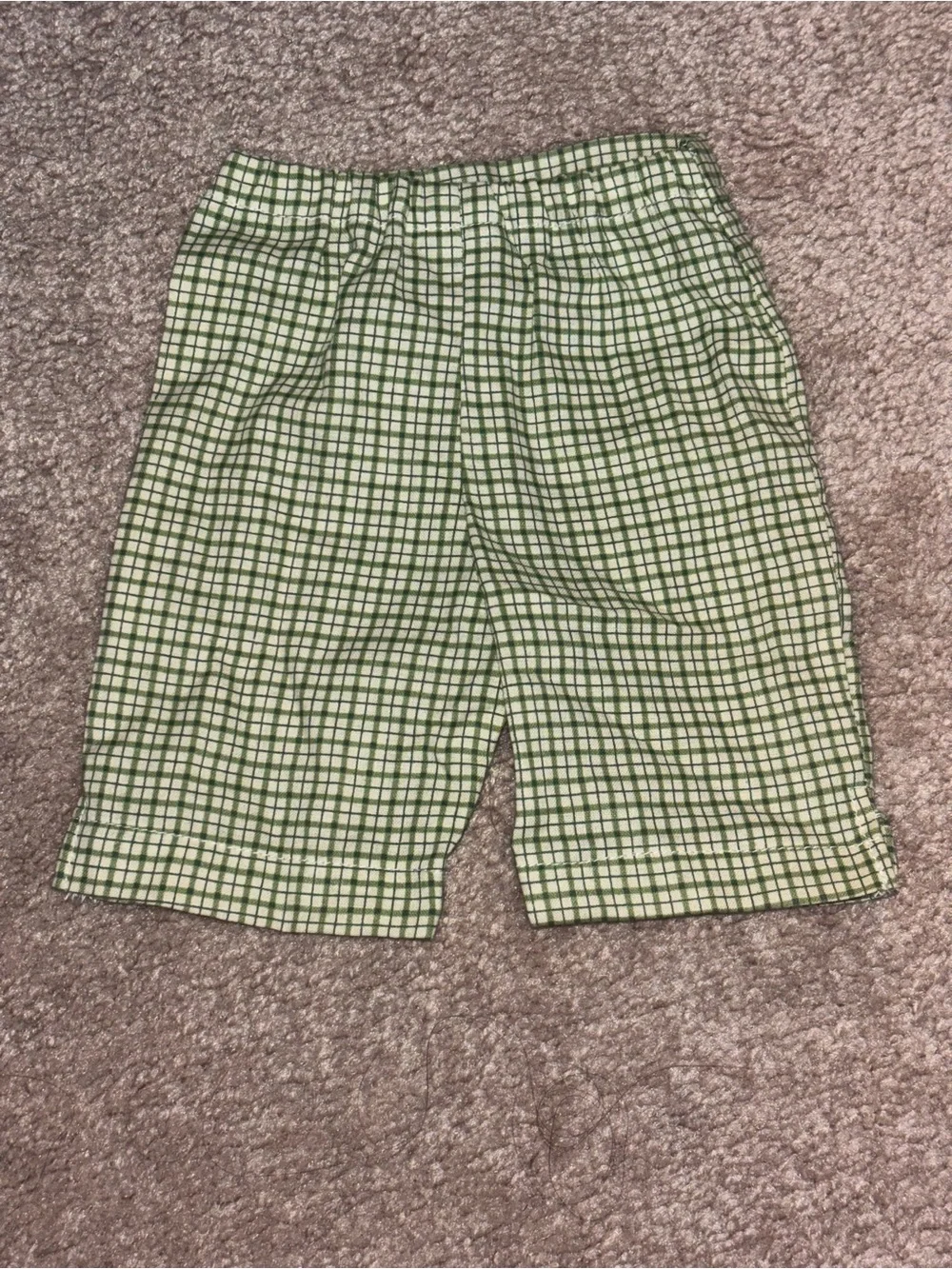 Green Plaid Pants for 18-inch Doll
